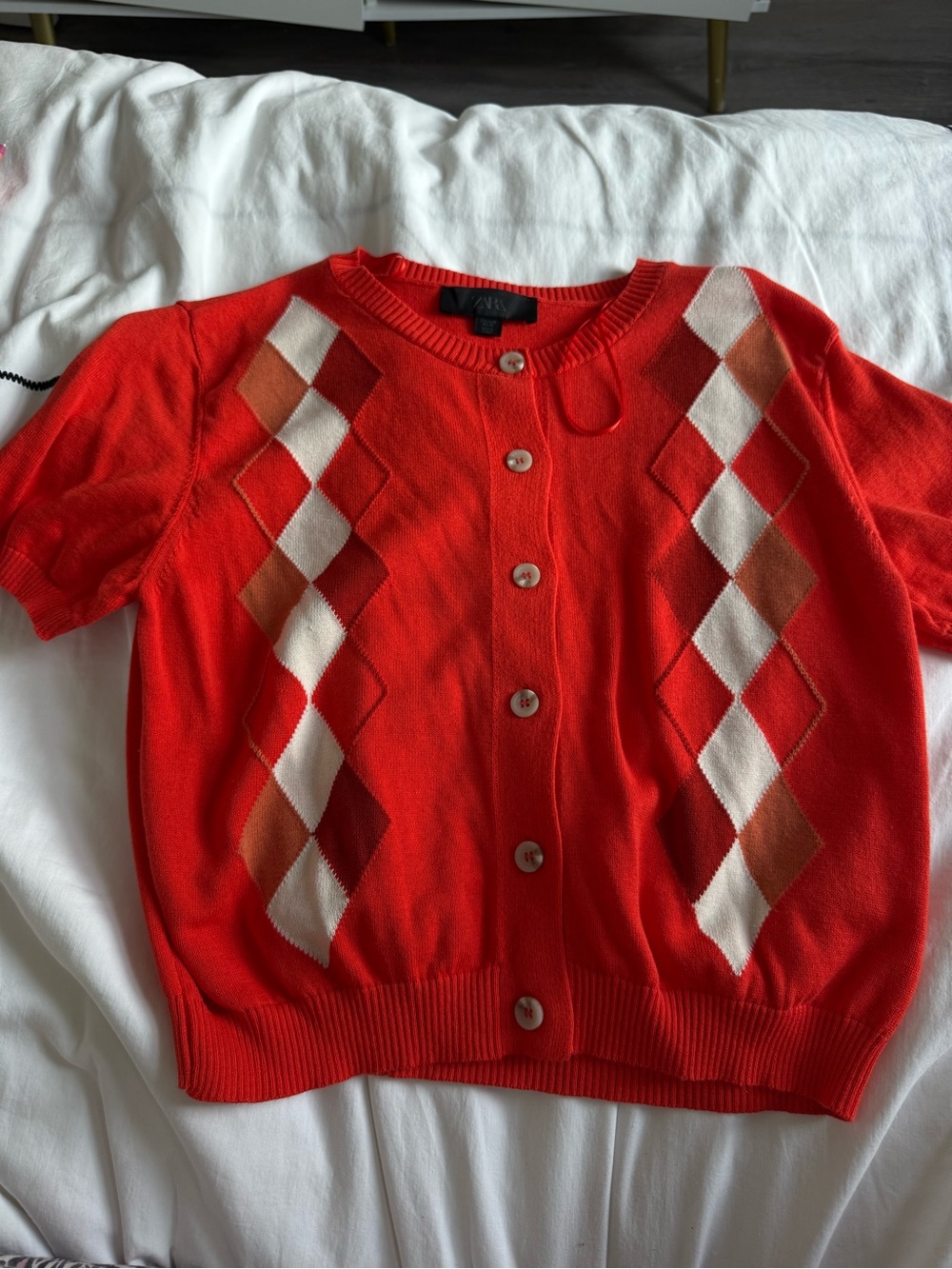 Argyle cardigan